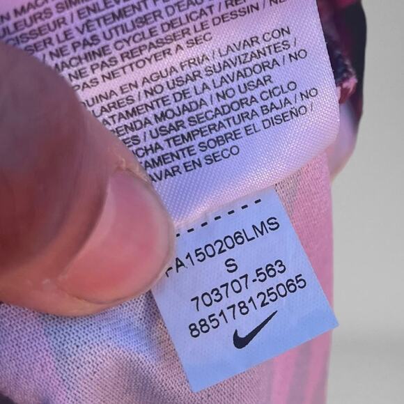 Nike Dri-Fit Running Tank Criss Cross Racer Back Center Swoosh Fitted Camouflage - Picture 8 of 8